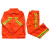京斯坦 建筑工地反光条长袖工作服道清洁工园林环卫路施工制服  橙色  165 