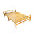 【送货上门】折叠床竹床单人家用实木床竹子双人床可折叠午休床凉床午睡板式床1.2米硬板床简易竹制折叠床 1.2米宽*1.9米长