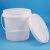 金诗洛 圆形塑料水桶 10L白色 涂料桶油漆桶清洁拖把桶 KT-177