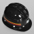 防静电煤矿专用头灯安全帽带头灯的矿工帽带灯头盔强光石油井下地 光面玻璃钢常规款黑色
