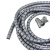 天旭包线管束线管电线理线器收纳绕线器电源线收纳套管8mm直径100米银灰色 1卷