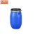 京洲实邦  铁箍法兰桶塑料桶泔水桶B 【加厚60L蓝色】