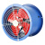 康格雅 低噪音轴流风机 工业强力管道式通风抽风机 型号SF5-2 380V     