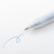 无印良品（MUJI） 凝胶中性墨水圆珠笔 学生文具 凝胶笔 文具 蓝色 0A 按压式 0.4mm