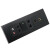 XSSITO黑色多媒体面板音频6.35mm话筒HDMI高清插座带网络线电话开关插座