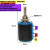 德威狮定制WXD3-12-2W 精密多圈电位器  47K功率2W 100R-(WXD3-12-2W5圈) 电位器加旋钮