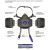 梓萤岔定制HF-802SD防毒面具硅胶呼吸器带传声振膜扬声器防护面罩口罩 HF-802中号 单面具