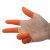 厚创 防滑手指套 乳橡胶劳保点钞加厚耐磨 橙色 带麻点【L/大号】100只