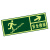 谋福CNMF 消防标识指示牌荧光安全出口地贴夜光紧急通道楼梯墙贴自发光警示疏散标志牌 （墙贴右上）781