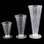玛仕福 塑料三角量杯 透明杯容量杯三角杯 刻度杯PP量杯 100ml 