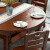小木窝 餐桌 实木餐桌椅组合小户型伸缩餐桌长方形饭桌餐台一桌四六椅 单餐桌（折叠）1.38米 胡桃色