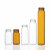 玻璃储存瓶EPA样品瓶20/30/40/60ml透明棕色螺口密封色谱试剂瓶 有机玻璃储存瓶架 适用20ml