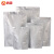 鸣固 铝箔包装袋 24丝 30*42cm（50只） 圆角铝箔自立袋 茶叶锡纸袋 纯铝包装袋