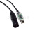 RS485 USB转DMX512 XLR 5P 5芯 舞台灯光控制线 透明USB+卡农公头 1m