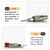 贝傅特 点胶机针头 工业用50mm加长空心单管平口精密不锈钢出胶针 24G-50MM(12个装） 