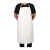 皮围裙 挂脖防水围裙 无袖加厚防油厨房劳保围裙皮罩衣 白色 PVC透明 均码