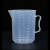 HKNA 实验室透明塑料杯子 耐高温带刻度量杯 塑料量杯5000ml 