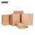 安赛瑞 手提牛皮纸袋 外卖打包烘焙包装袋 礼品袋 26×12×32cm 本色 25个装 28575