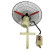 顶卓电气（DINZOO）防爆工业牛角扇餐厅壁式挂式电风扇调速摇头扇 FB/BTS-500壁挂式220V