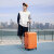美旅箱包简约时尚男女行李箱超轻万向轮旅行箱密码锁 28英寸 TV7橘色