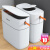 垃圾桶厕所卫生间2023厨房夹缝自动打包大容量纸桶 【300只抽绳垃圾袋】约