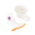 沸耐笙 FNS-04847 男士中筒白色食品卫生雨鞋 食品厂用白色食品PVC胶鞋 白色 44 双