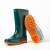 严品安防  雨靴 中筒绿色PVC橡胶厨房防滑雨鞋 成人户外休闲防水鞋 绿色 37