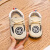 茵豆步前鞋软底宝宝鞋子0-1岁婴幼儿11个月宝宝学步鞋婴儿鞋秋款6个月 米色 内长10.5cm 12码/适合2-4月宝宝
