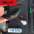 适用于绝缘手套电工高压防电绝缘工地工作防护胶皮耐磨手 黑色M号 均码