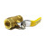 震天工 BJ-230 黄铜电镀活接球阀暖气阀门DN20 一个价