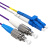 胜为 铠装光纤跳线 LC-FC 单模双芯 紫色 3m FSCK-6030