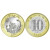 2024年龙年纪念币 第二轮龙年生肖纪念币 贺岁币 10元硬币 龙年纪念币10枚