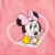 迪士尼童装女童卫衣迪斯尼宝宝米妮上衣加绒肩开T恤花边衣摆 粉红 4岁/身高110cm