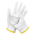 霍尼韦尔（Honeywell）工作劳保加厚线手套 耐磨涤纶防护白手套男女2132202CN 9码10付