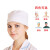 铸固 医生帽纯色手术帽包头巾诊所医生护士美容院学校实习生加厚圆形工作帽 浅蓝 