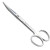 午励 实验用剪刀 不锈钢实验室手术剪刀 弯刀 组织弯圆16cm 