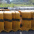 黄黑铁马护栏施工围栏公路交通安全护栏隔离栏镀锌反光路障 黑黄1.5*1m带板