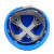 桉叶（Anye）安全帽 玻璃钢SMC防砸透气 工业工地冶金 AY9102M 可印字蓝色1顶