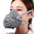 保为康   防毒面具面罩雾霾装修打磨煤矿工业粉尘  3700橡胶面具一套  灰色