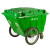 手推垃圾车400升环卫大容量带轮户外垃圾桶大号保洁清运车清洁车 400升环卫车绿色