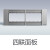 正泰（CHNT）开关插座面板空调五孔usb网线带开关墙壁空白一开双控118三孔5C银 四位面板