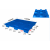 康馨雅塑料托盘物流卡板叉车板工业托板仓库用防潮垫板地牛拖盘 蓝色1100*1100*150mm10kg
