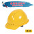 高强度透气型ABS安全帽电力绝缘工地工程建筑施工防砸抗冲击劳保头盔安全帽 黄色 透气款，0.45KG