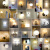 欧普源兴1019壁灯床头灯LED卧室墙壁灯现代简约创意欧式美式客厅楼梯过道 木艺铁框黑色