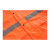 冰禹 环卫雨衣套装 防汛救援劳保警示安全交通施工雨衣 分体兰格条 橘色3XL BYT-76