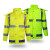 阿力牛  ASF59 安全警示雨衣 户外骑行徒步防汛防暴雨雨披 荧光绿上衣 3XL 