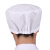 者也（ZYE）5顶白色圆帽卫生帽食品厂工作帽子女纺织厂防尘帽带松紧 白色均码