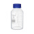 翌哲 蓝盖试剂瓶 刻度瓶广口瓶实验玻璃器皿 透明1000/GL80盖 