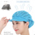 者也（ZYE）防尘帽车间纺织工厂透气包头工作帽可定制Logo 帽檐款网透式 蓝色