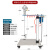 巨柏（JUBOO Air tools） 30加仑工业立式全自动升降油漆搅拌器油墨涂料小型气动搅拌机 JB-30法兰升降+1个不锈钢小分散